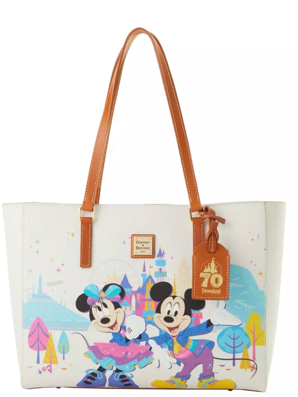 Dooney & Bourke Disneyland 70th Anniversary Mickey Mouse & Friends Tote